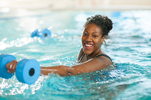 水中有氧运动。