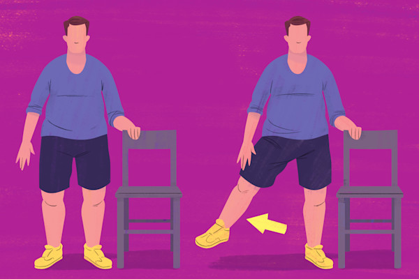 站立抬腿练习插图