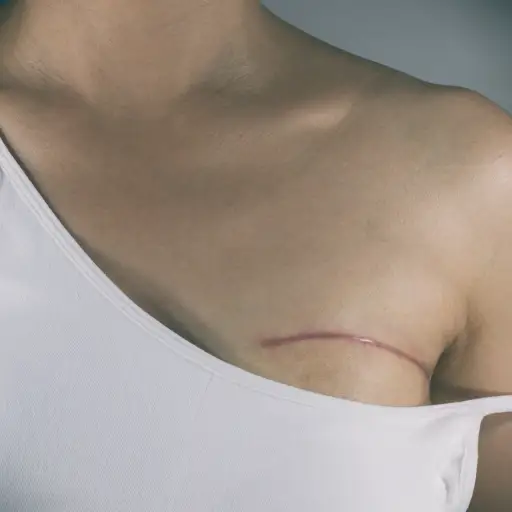 乳腺癌的伤疤