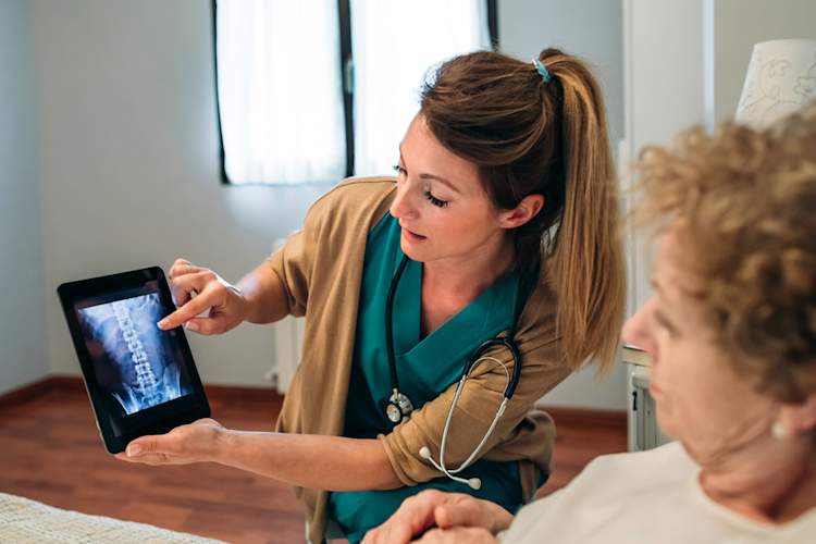 护士表示骨扫描