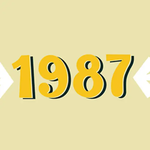 1987年份刻字。