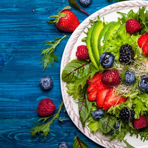 organic berry salad image