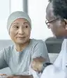癌症患者与医生交谈