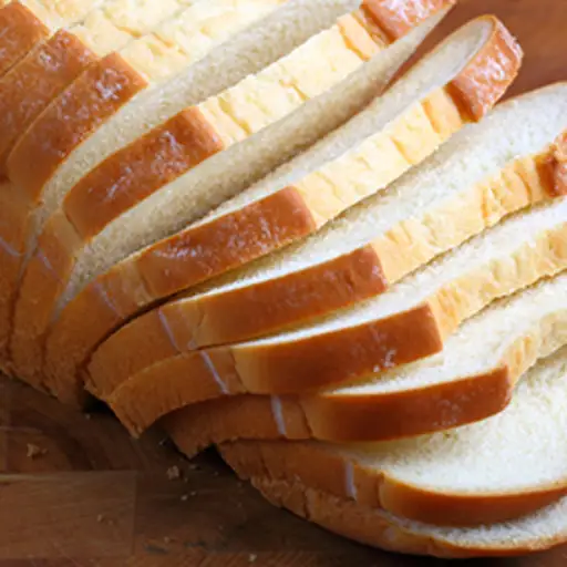 切片的白面包。