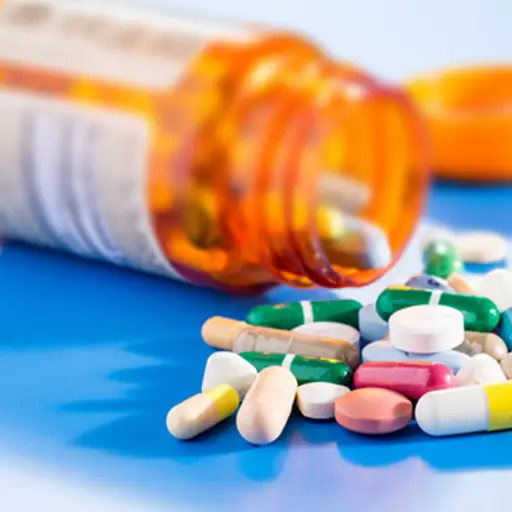 Medications and pill bottle image.