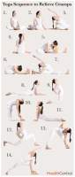 A Yoga Sequence To Help Relieve Menstrual Cramps Infographic Sexual 