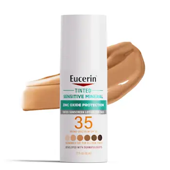 Eucerin Tinted Sensitive Mineral Face Sunscreen Lotion SPF 35