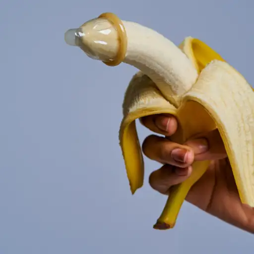 香蕉上的避孕套