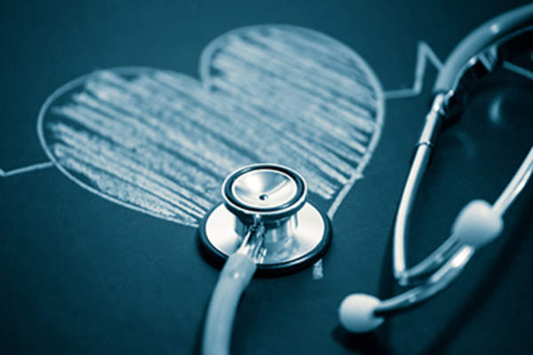 带粉笔心的听诊器。