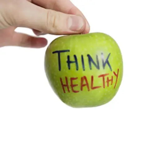 与认为健康概念的苹果。