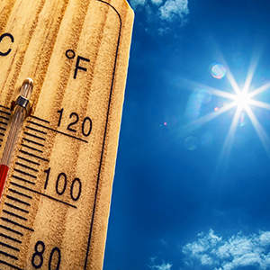夏季温度计图像