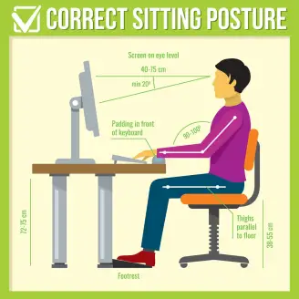 Correct Back Posture While Sitting ( Recommended For Back Pain Makes Every Chair  Ergonomic Lumbar Support, Adjustable Straps)