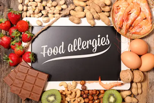 Food allergies image.