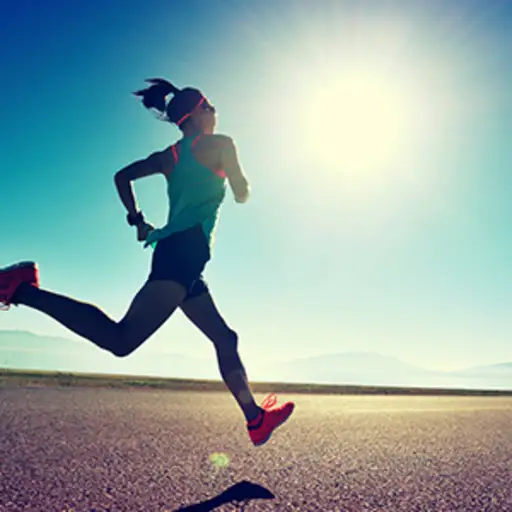 Young fitness woman runner running on sunrise seaside trail