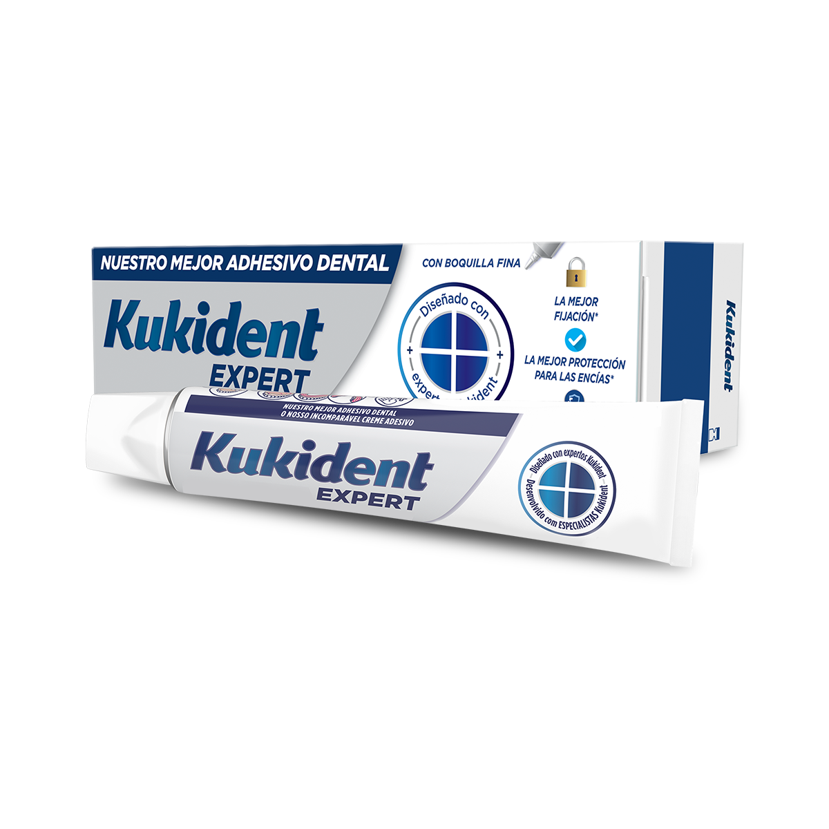 Kukident Pro Complete Neutro con boquilla para aplicación mejorada