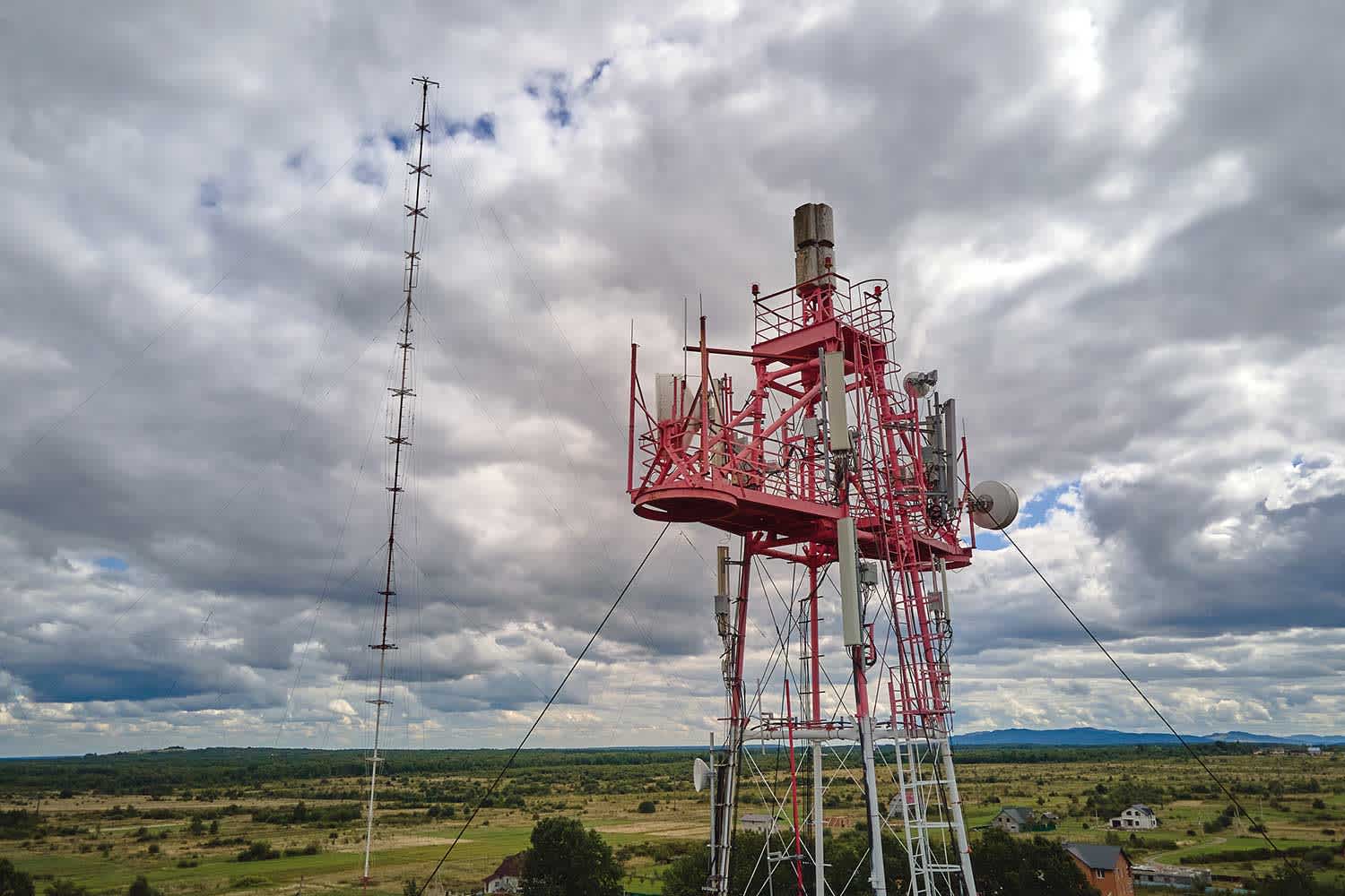 Telecom Aerial View of Tower SGS Corp