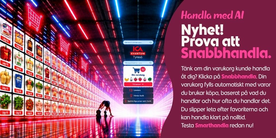 Nyhet! Testa Snabbhandla!
