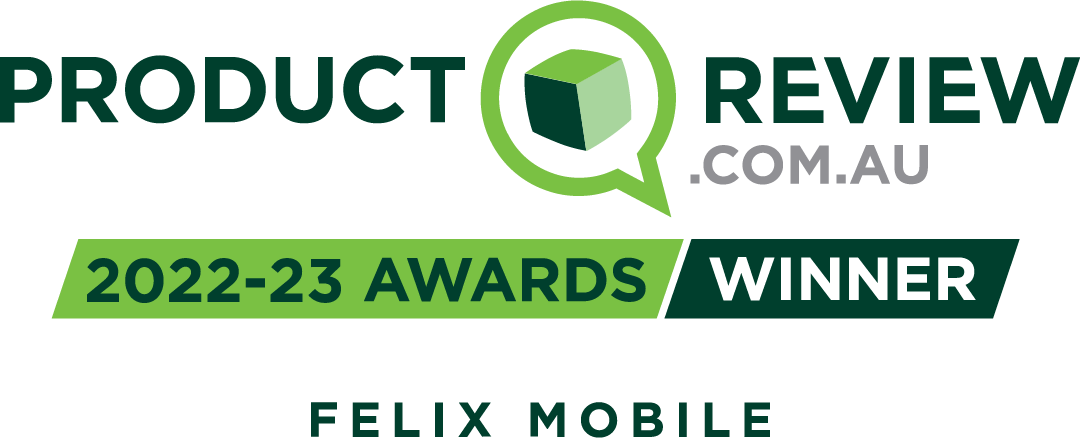 ProductReview.com.au 2022-2023 Awards Winner felix mobile logo