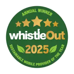 Whistleout 2025 sustainable provider of the year
