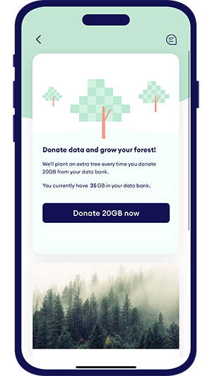 App Screen Donate Data