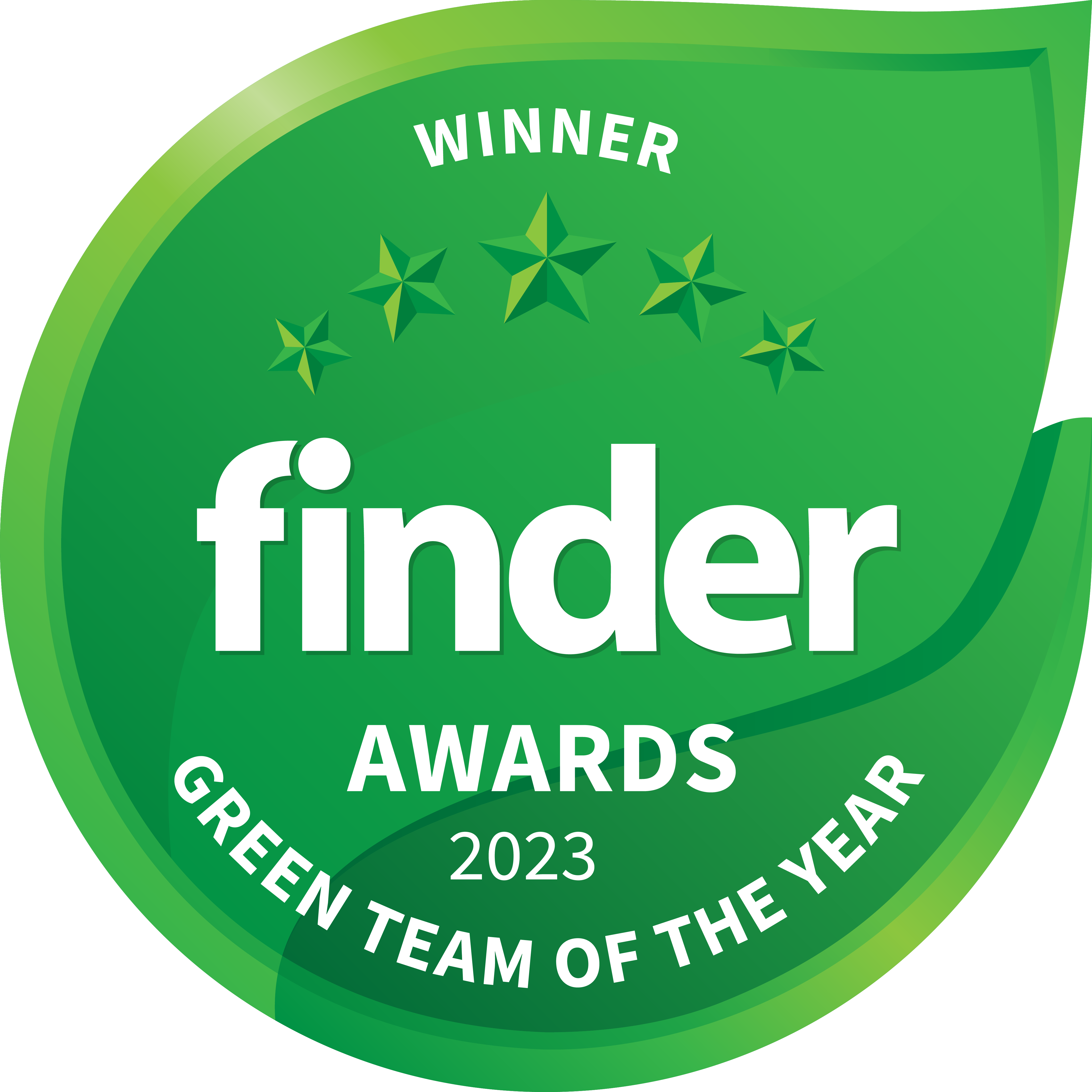 Finder 2023 Green Team of the Year award for 2023