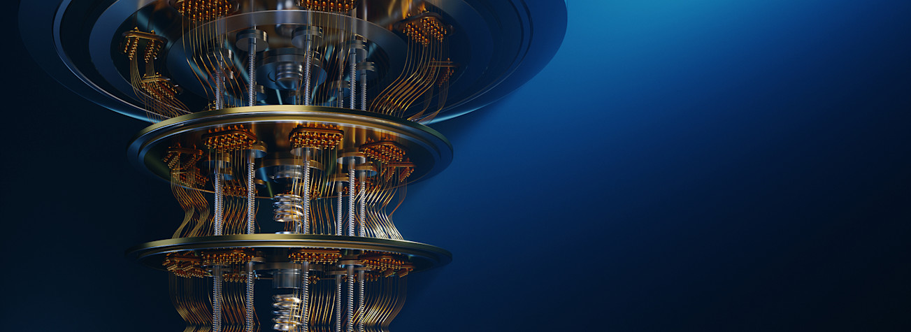 Visualisatie van een kwantumcomputer