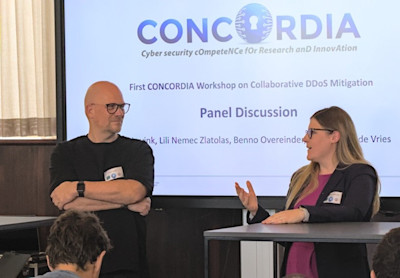 Een momentopname van de paneldiscussie tijdens de CONCORDIA-workshop