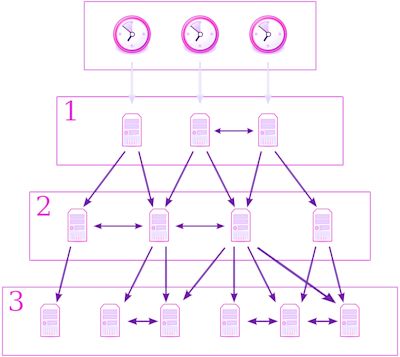 Figure showing the stratum levels of NTP