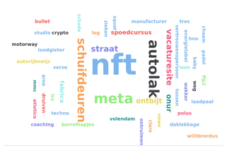 Woordwolk met significante termen in .nl-domeinnamen, januari 2022