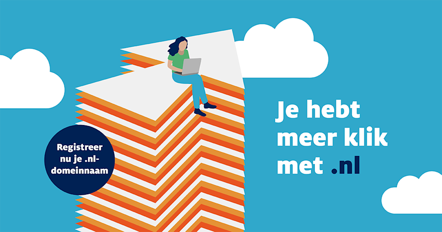 Registreer nu je .nl-domeinnaam, Je hebt meer klik met .nl