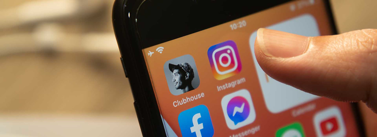 Clubhouse app op telefoon