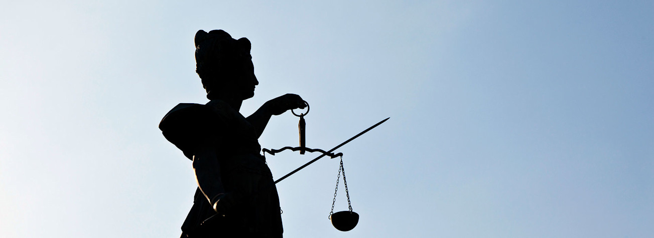 Statue of Lady Justice in Frankfurt - Germany