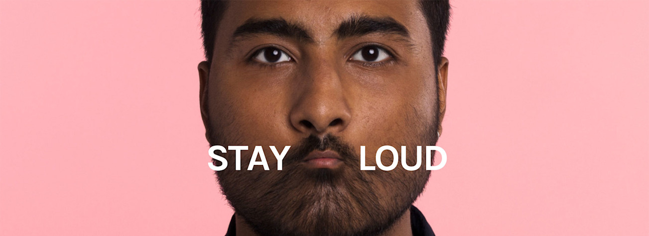 Image from the Stay Loud campaign by Bits of Freedom