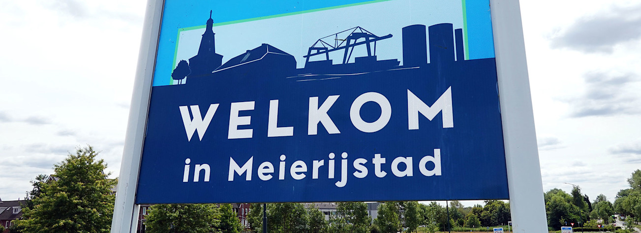 Welcome sign municipality of Meierijstad