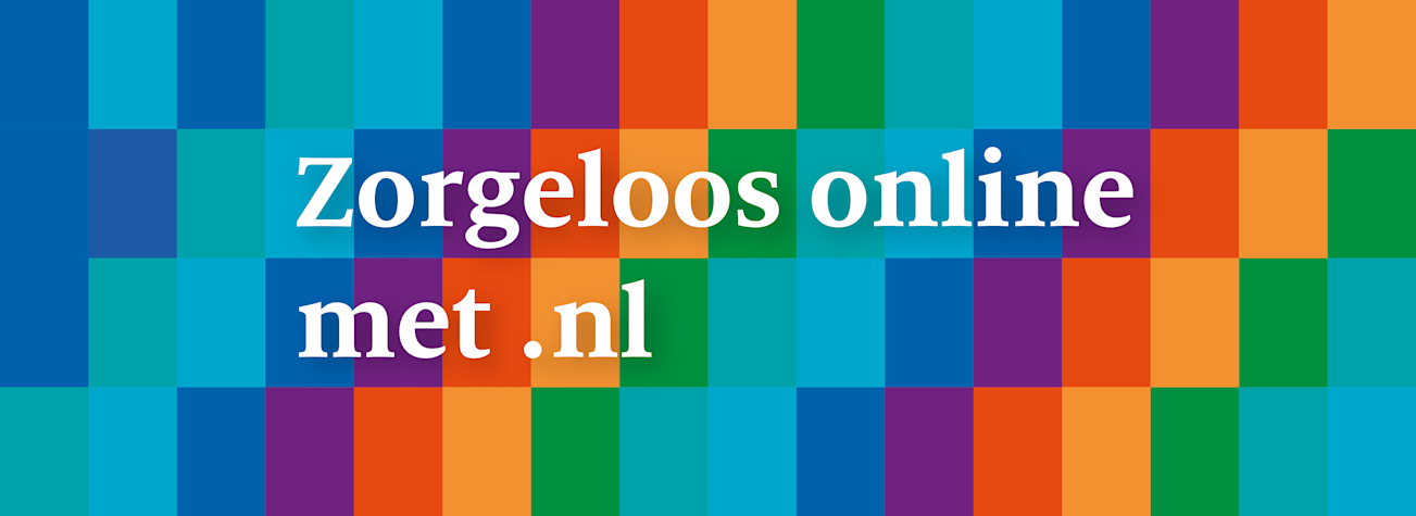 SIDN's pay-off 'Zorgeloos online met .nl' 