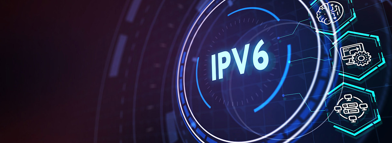 IPv6 technology concept