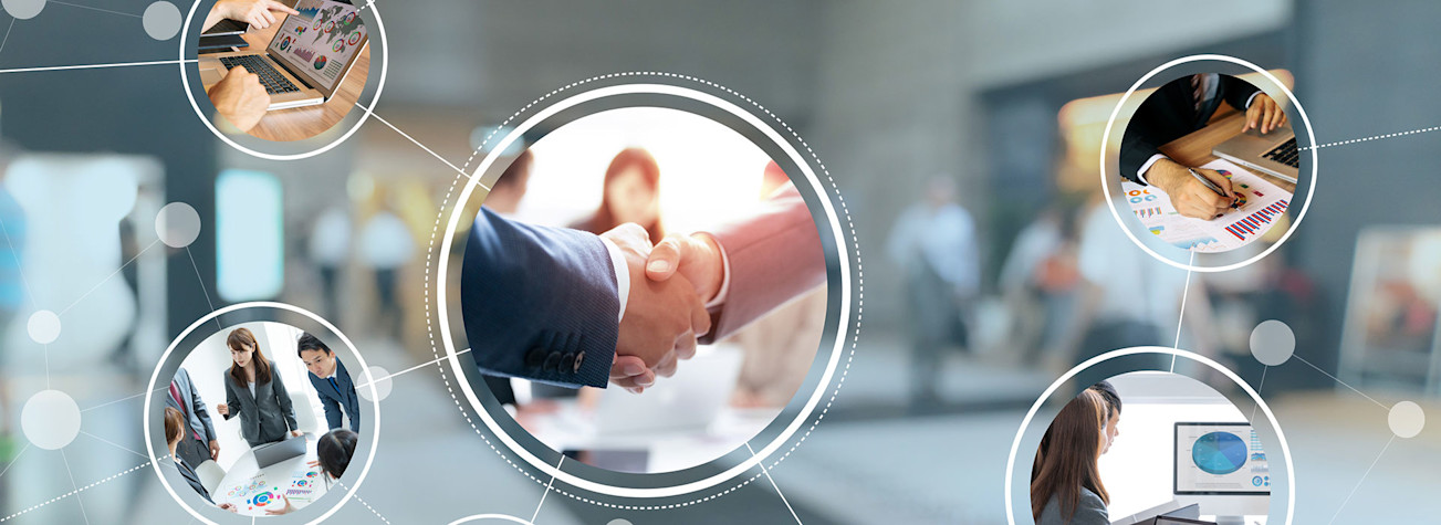 Bedrijfsnetwerkconcept