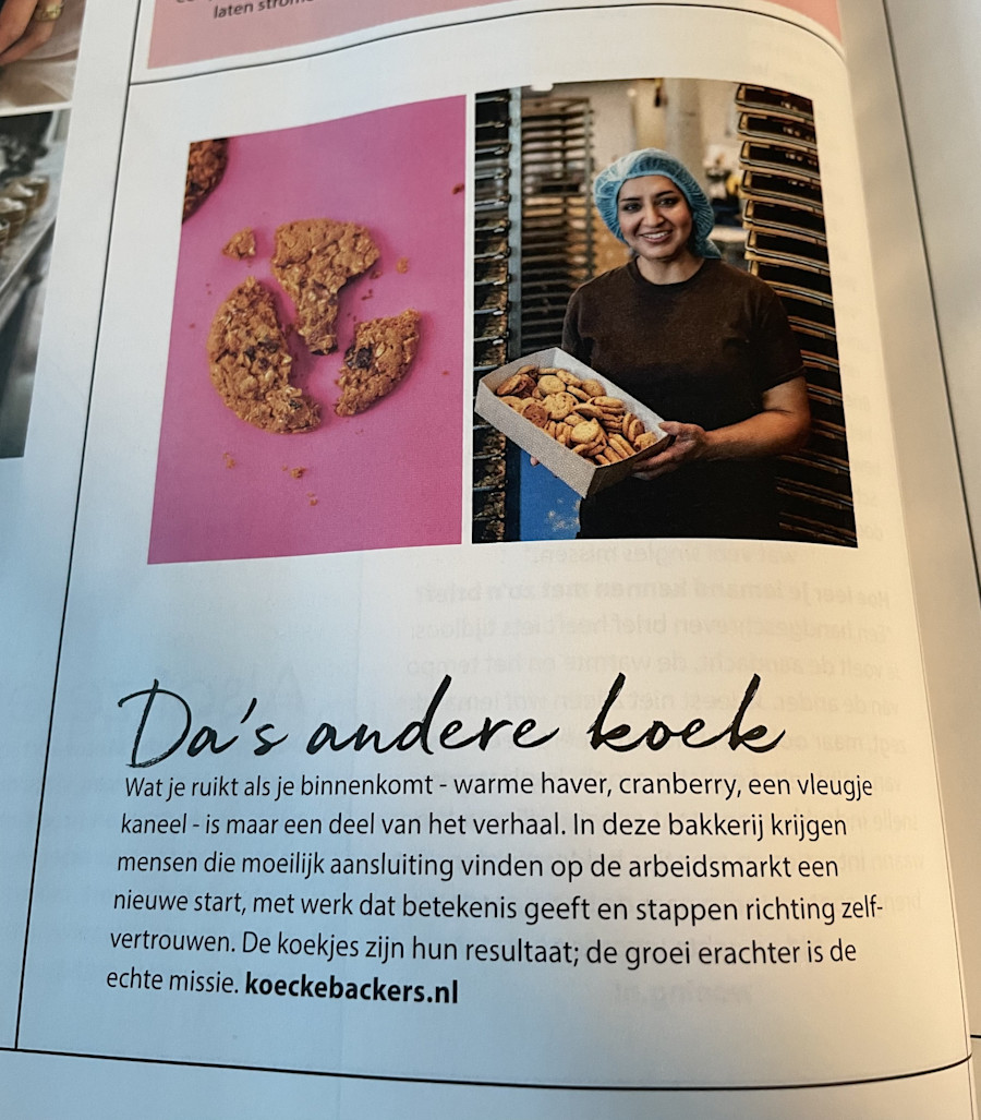 Da's andere koek, interview in een magazine met de leuke .nl-domeinnaam koeckebakker.nl
