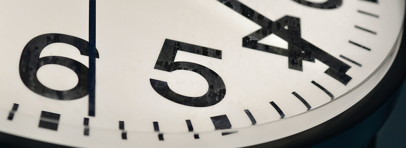 Close-up of an analog clock