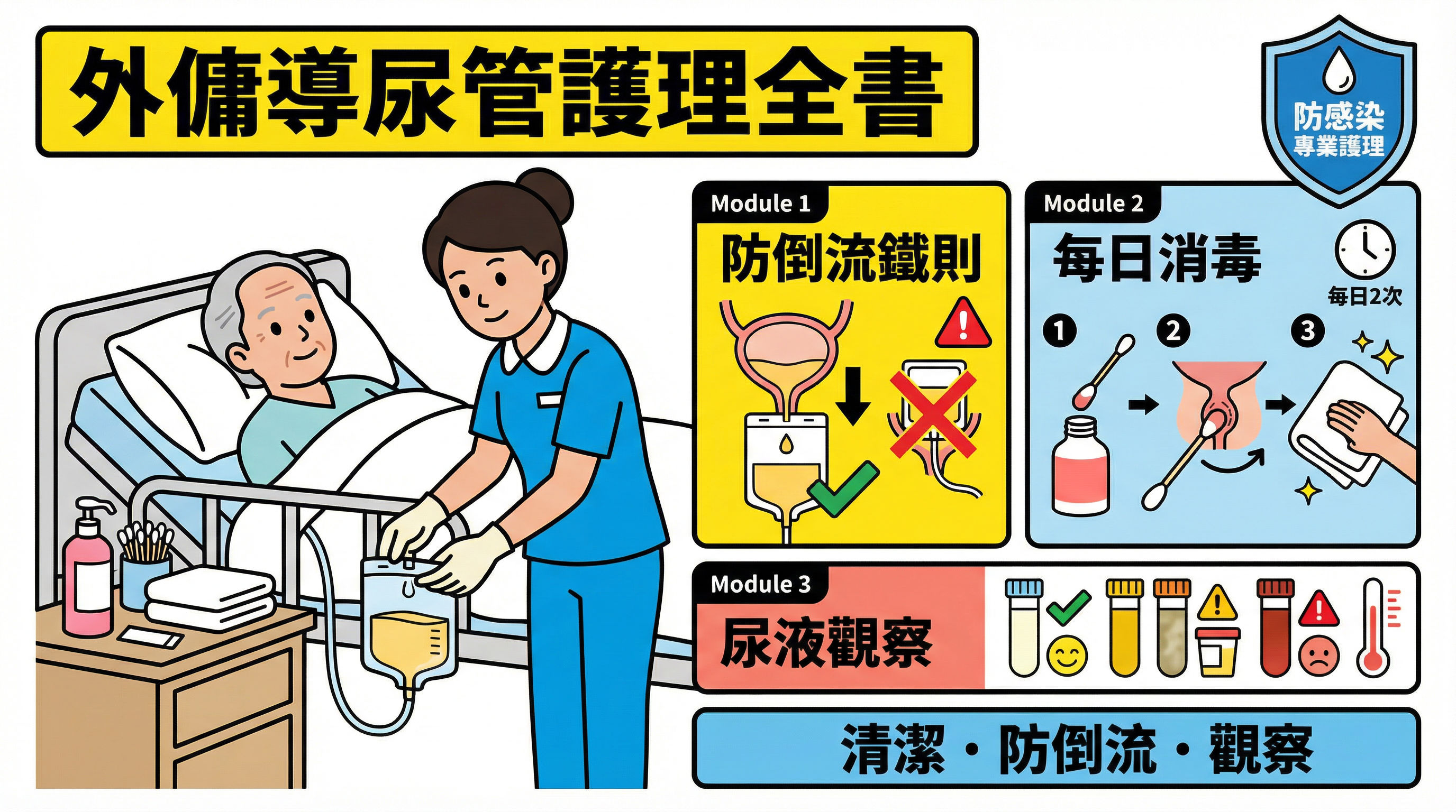 導尿管護理防感染全書：外傭必學尿袋清潔、防倒流技巧與尿液觀察 SOP