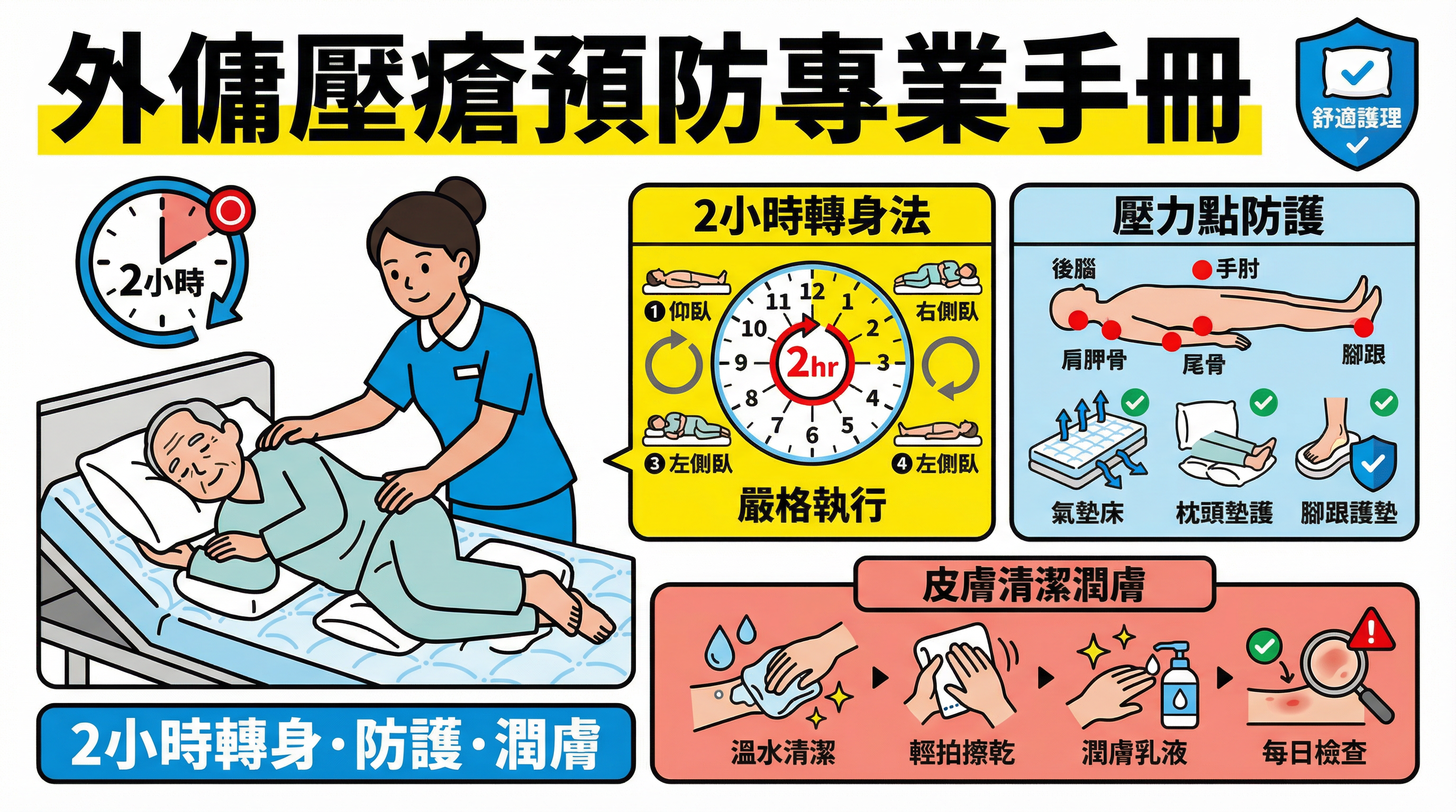 臥床長者最怕壓瘡！外傭必學 2 小時轉身法與皮膚防護專業 SOP
