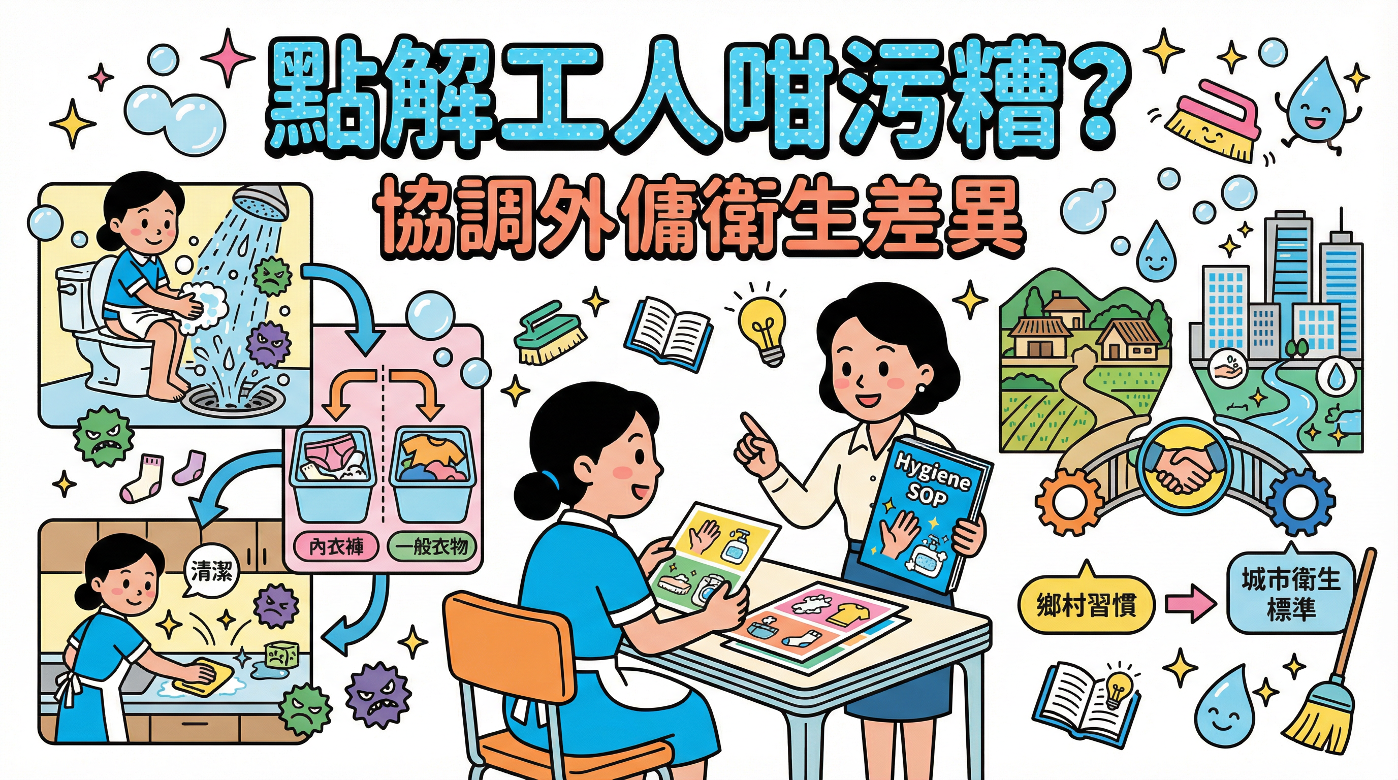 點解工人咁污糟？協調 外傭衛生 差異：由洗手到底衫褲分開洗