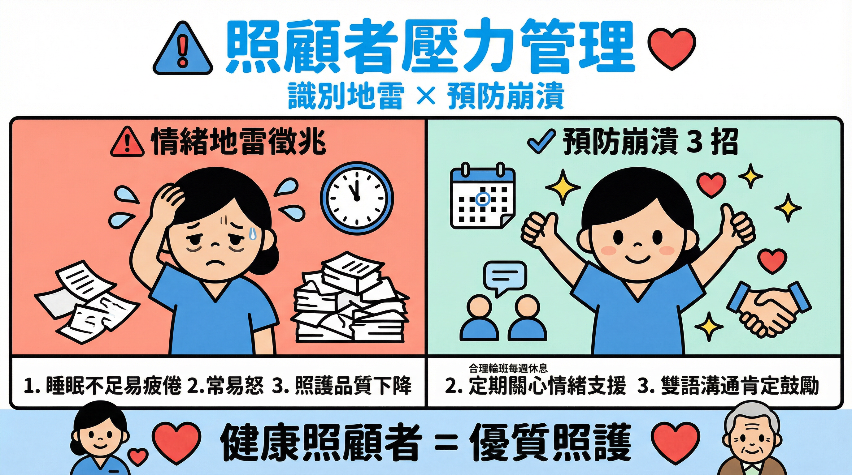 照顧者壓力引發疏忽?教您識別外傭情緒地雷與 3 招預防崩潰管理術