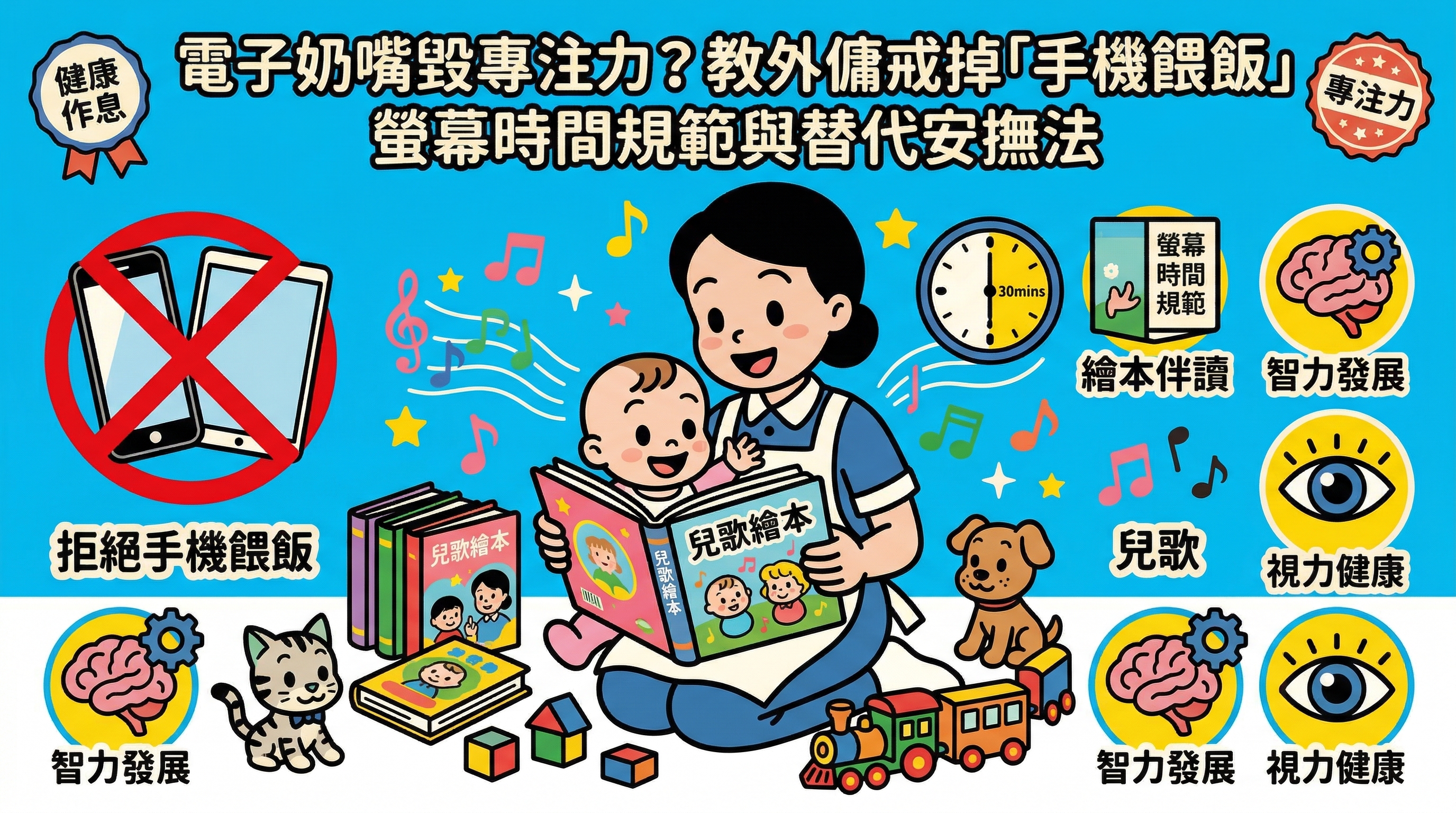  電子奶嘴毀專注力？教外傭戒掉「手機餵飯」、螢幕時間規範與替代安撫法