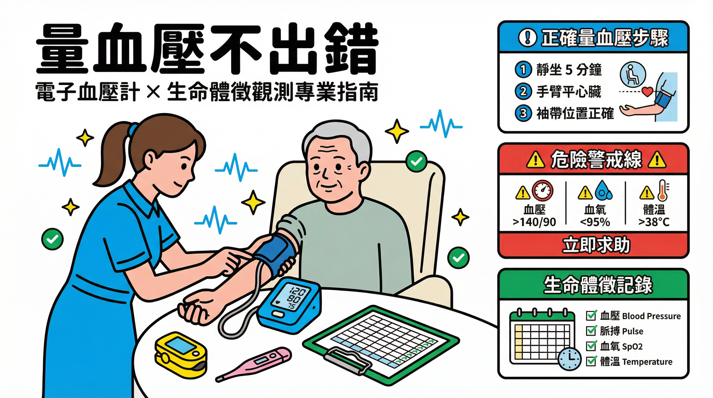 量血壓出錯會誤判行情？教外傭正確操作電子血壓計與生命體徵觀測