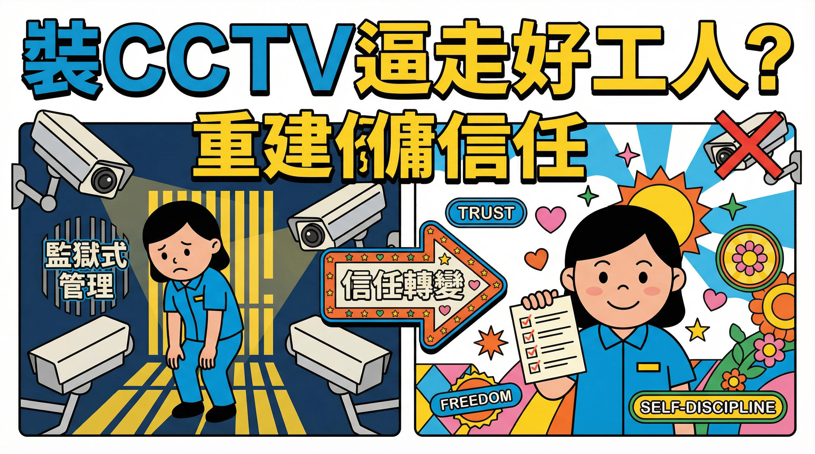 裝 CCTV 逼走好工人？重建 僱傭信任：從監獄式管理到自律