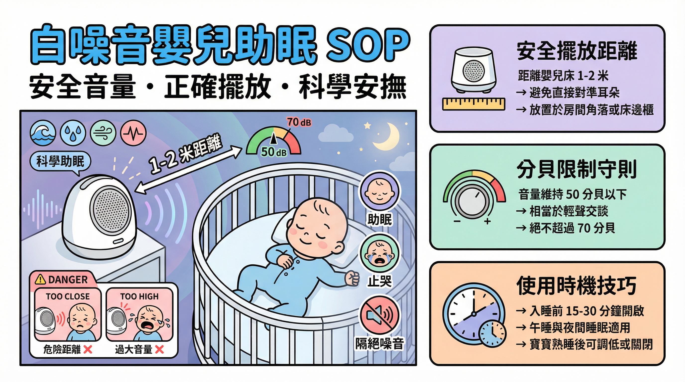 白噪音嬰兒助眠實戰手冊：外傭必學的安全音量與安撫技巧