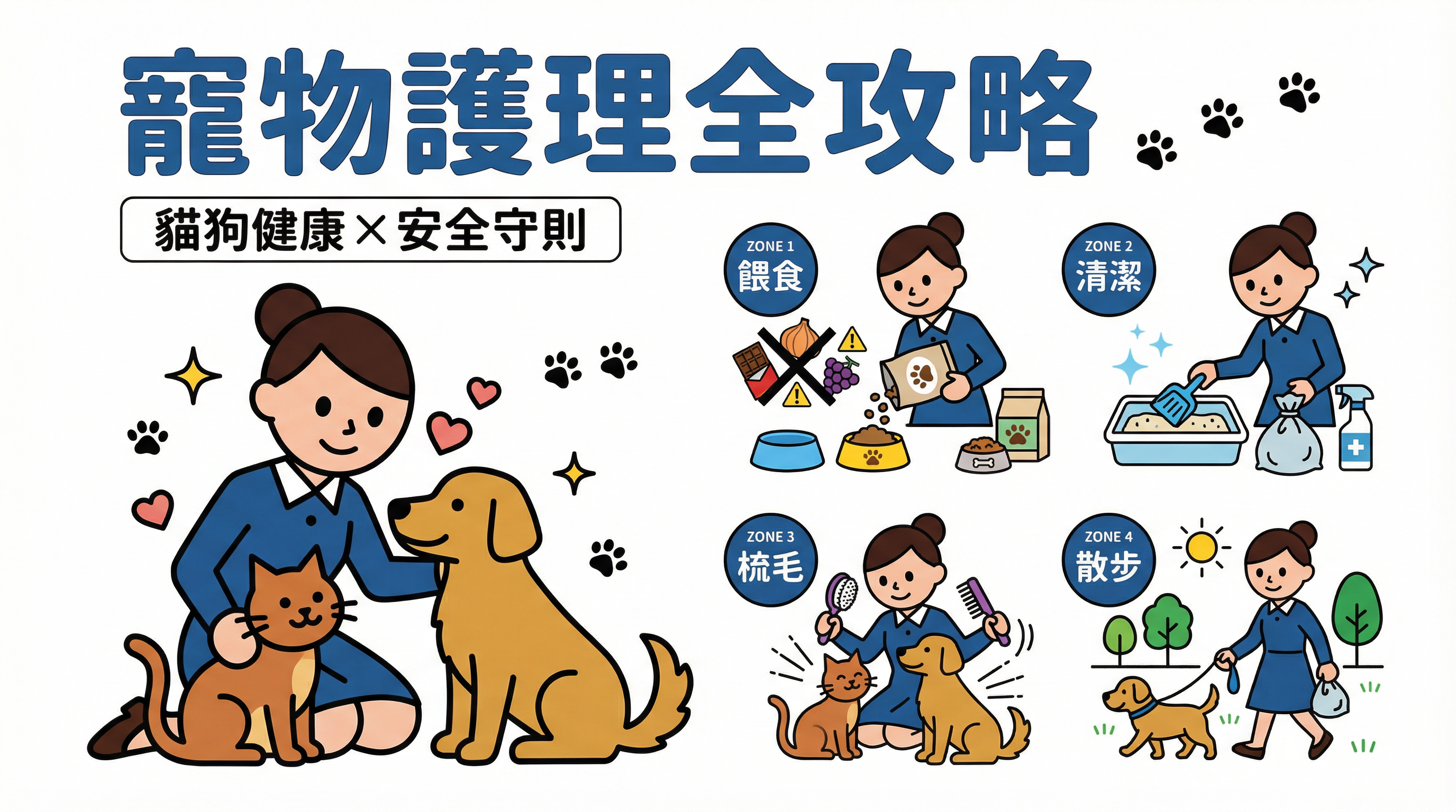 讓外傭照顧寵物？必學貓狗餵食、清潔與散步衛生守則