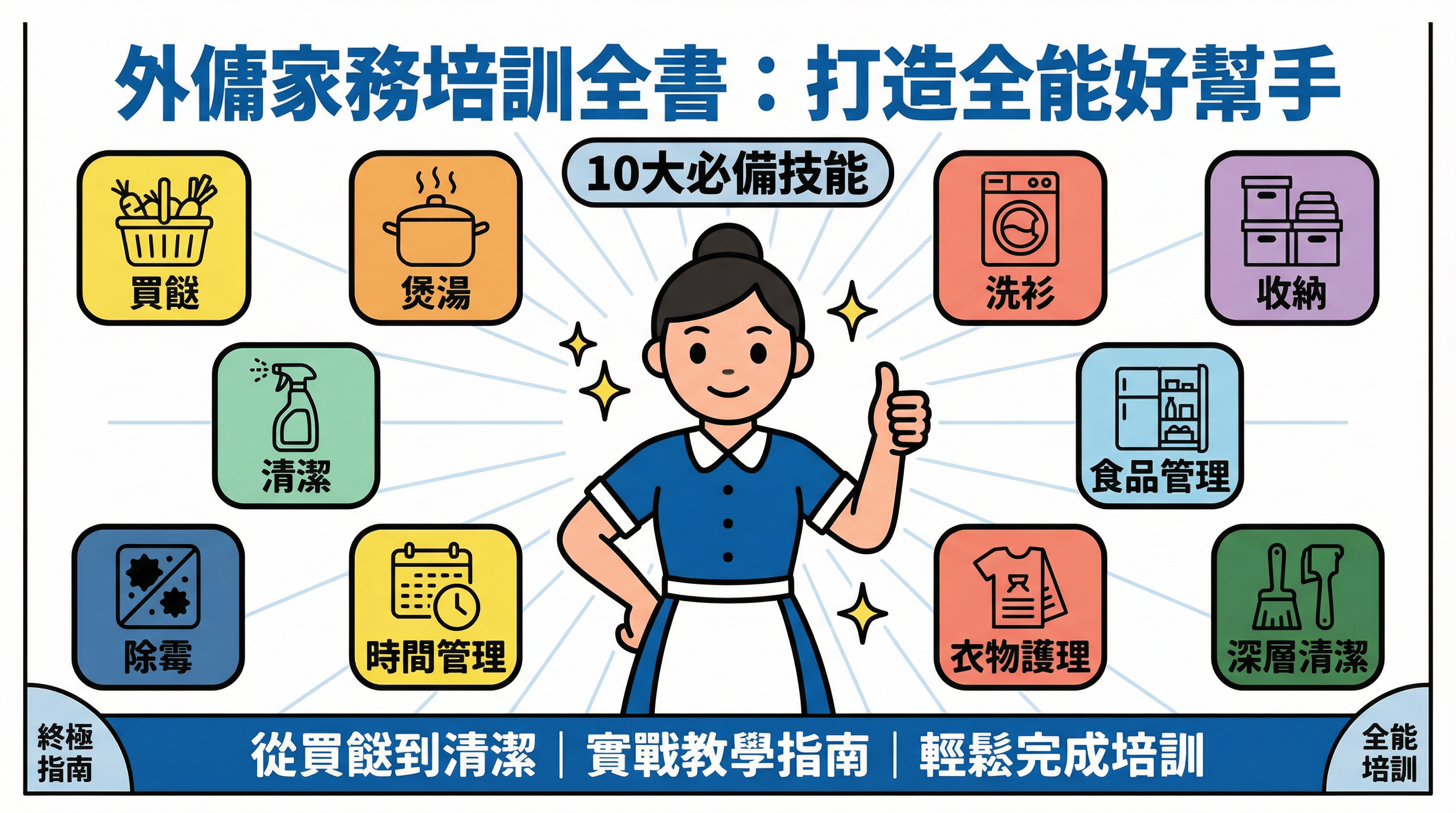 外傭家務培訓全書：從廣東湯水到家居深層清潔實戰教學