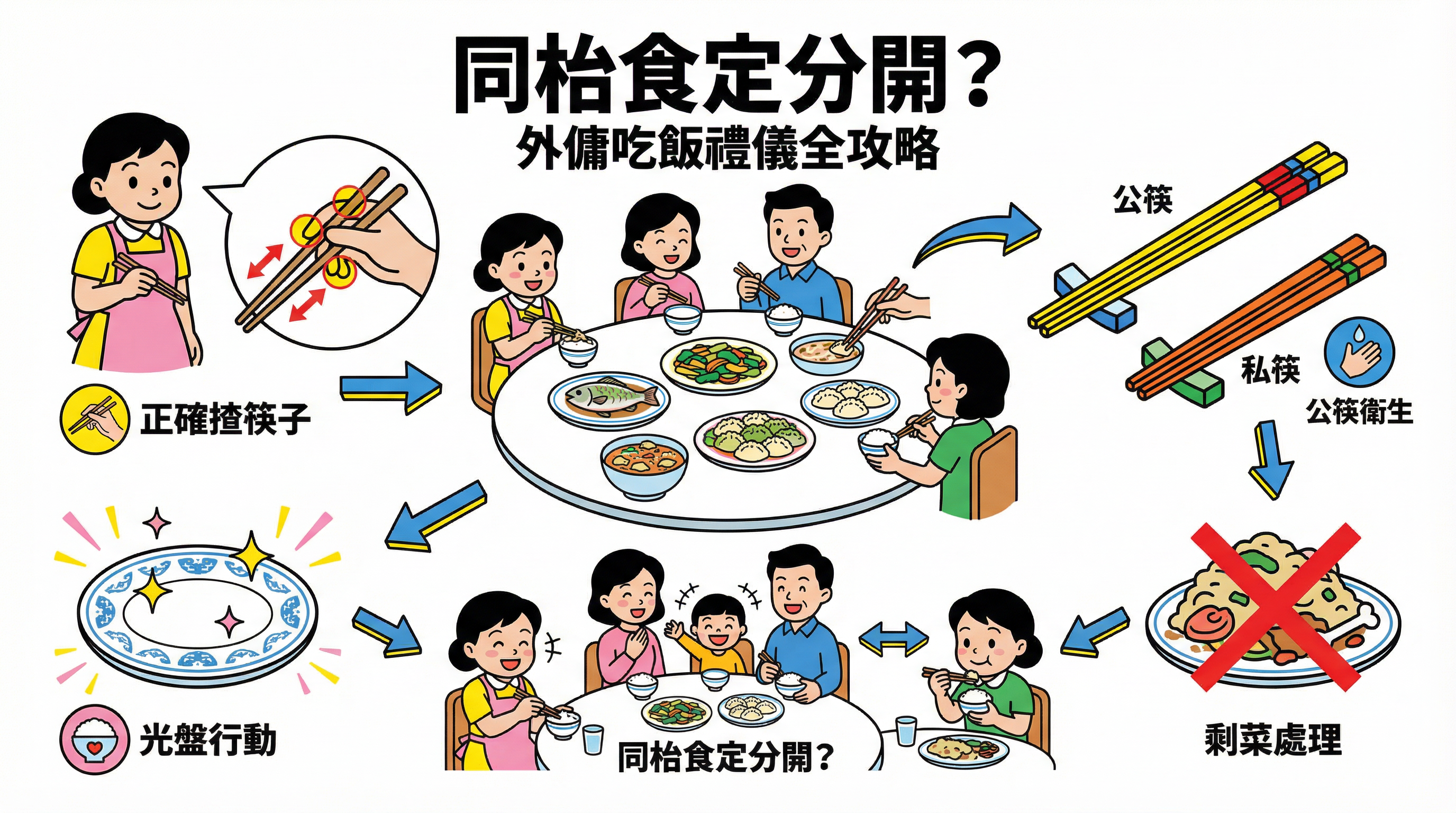 同枱食定分開？香港外傭吃飯禮儀全攻略：剩菜處理、公筷使用與惜食規矩